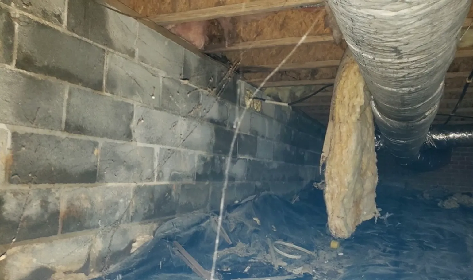 crawl space water damage restoration process
